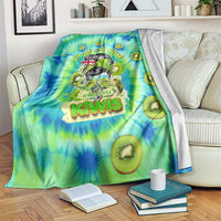Just a Girl Who Loves Kiwis Blanket New Zealand Tie Dye DT02 Green - Polynesian Pride