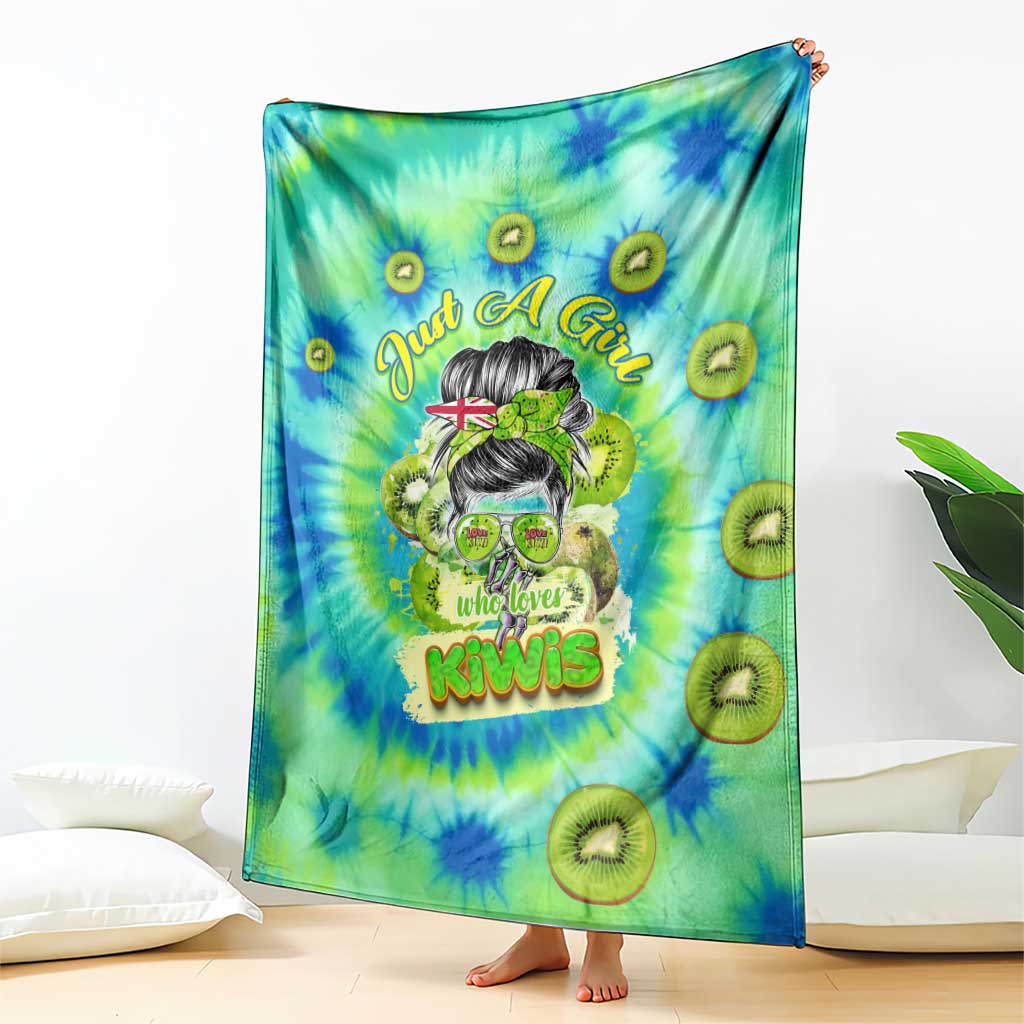 Just a Girl Who Loves Kiwis Blanket New Zealand Tie Dye DT02 - Polynesian Pride