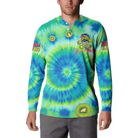 Just a Girl Who Loves Kiwis Button Sweatshirt New Zealand Tie Dye DT02 - Polynesian Pride