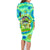 Just a Girl Who Loves Kiwis Family Matching Long Sleeve Bodycon Dress and Hawaiian Shirt New Zealand Tie Dye