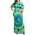 Just a Girl Who Loves Kiwis Family Matching Off Shoulder Maxi Dress and Hawaiian Shirt New Zealand Tie Dye