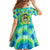Just a Girl Who Loves Kiwis Family Matching Off Shoulder Short Dress and Hawaiian Shirt New Zealand Tie Dye