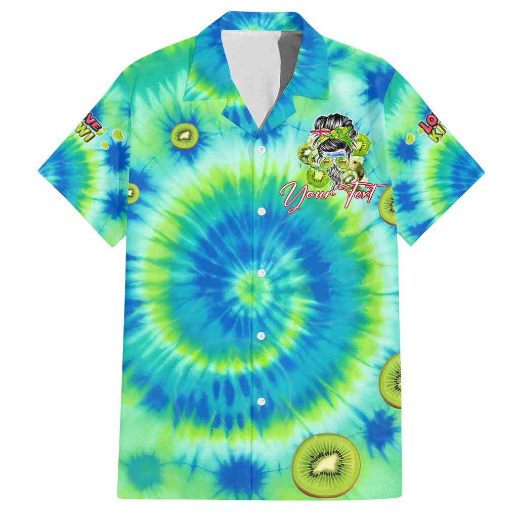 Just a Girl Who Loves Kiwis Family Matching Summer Maxi Dress and Hawaiian Shirt New Zealand Tie Dye