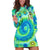 Just a Girl Who Loves Kiwis Hoodie Dress New Zealand Tie Dye