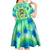 Just a Girl Who Loves Kiwis Kid Short Sleeve Dress New Zealand Tie Dye