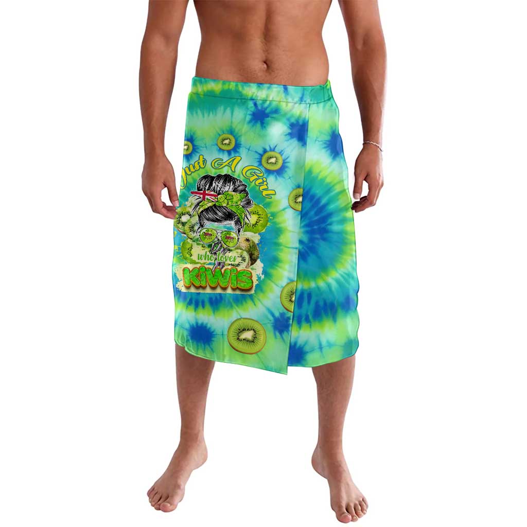 Just a Girl Who Loves Kiwis Lavalava New Zealand Tie Dye DT02 Green - Polynesian Pride