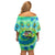 Just a Girl Who Loves Kiwis Off Shoulder Short Dress New Zealand Tie Dye