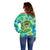 Just a Girl Who Loves Kiwis Off Shoulder Sweater New Zealand Tie Dye