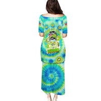 Just a Girl Who Loves Kiwis Puletasi New Zealand Tie Dye DT02 - Polynesian Pride