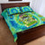 Just a Girl Who Loves Kiwis Quilt Bed Set New Zealand Tie Dye