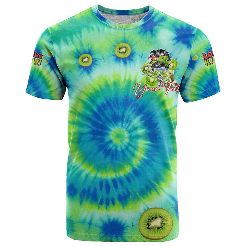 Just a Girl Who Loves Kiwis T Shirt New Zealand Tie Dye
