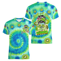 Just a Girl Who Loves Kiwis Women V-Neck T-Shirt New Zealand Tie Dye