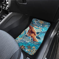 Hand In Hand Father's Day Polynesian Car Mats Tribal Flower Pattern DT02 - Polynesian Pride