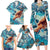 Hand In Hand Father's Day Polynesian Family Matching Long Sleeve Bodycon Dress and Hawaiian Shirt Tribal Flower Pattern