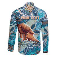 Hand In Hand Father's Day Polynesian Family Matching Short Sleeve Bodycon Dress and Hawaiian Shirt Tribal Flower Pattern