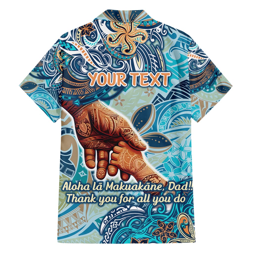 Hand In Hand Father's Day Polynesian Family Matching Tank Maxi Dress and Hawaiian Shirt Tribal Flower Pattern