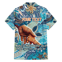 Hand In Hand Father's Day Polynesian Family Matching Tank Maxi Dress and Hawaiian Shirt Tribal Flower Pattern