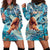 Hand In Hand Father's Day Polynesian Hoodie Dress Tribal Flower Pattern