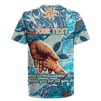 Hand In Hand Father's Day Polynesian Rugby Jersey Tribal Flower Pattern DT02 - Polynesian Pride