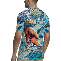 Hand In Hand Father's Day Polynesian Rugby Jersey Tribal Flower Pattern DT02 - Polynesian Pride