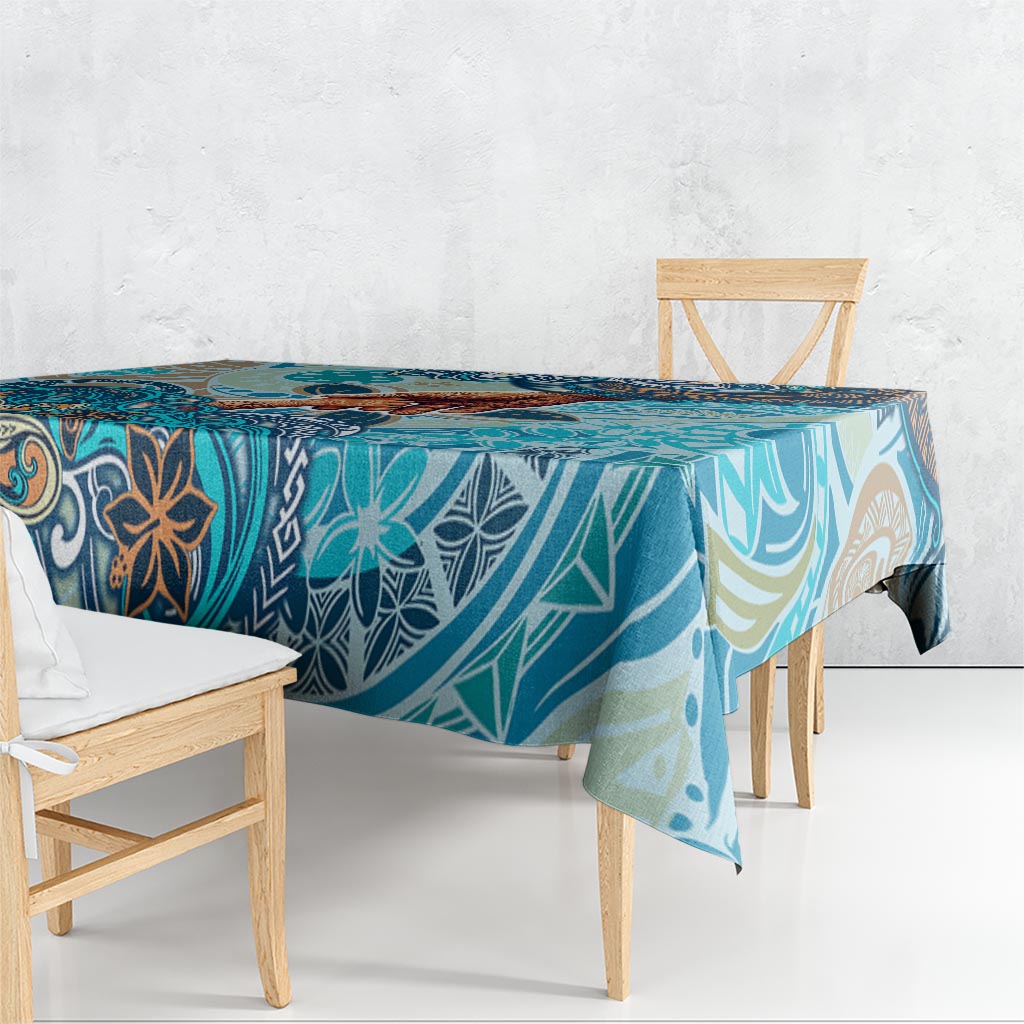 Hand In Hand Father's Day Polynesian Tablecloth Tribal Flower Pattern DT02 - Polynesian Pride