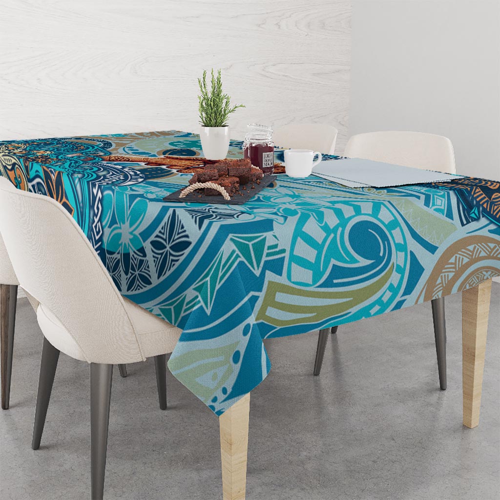 Hand In Hand Father's Day Polynesian Tablecloth Tribal Flower Pattern DT02 - Polynesian Pride