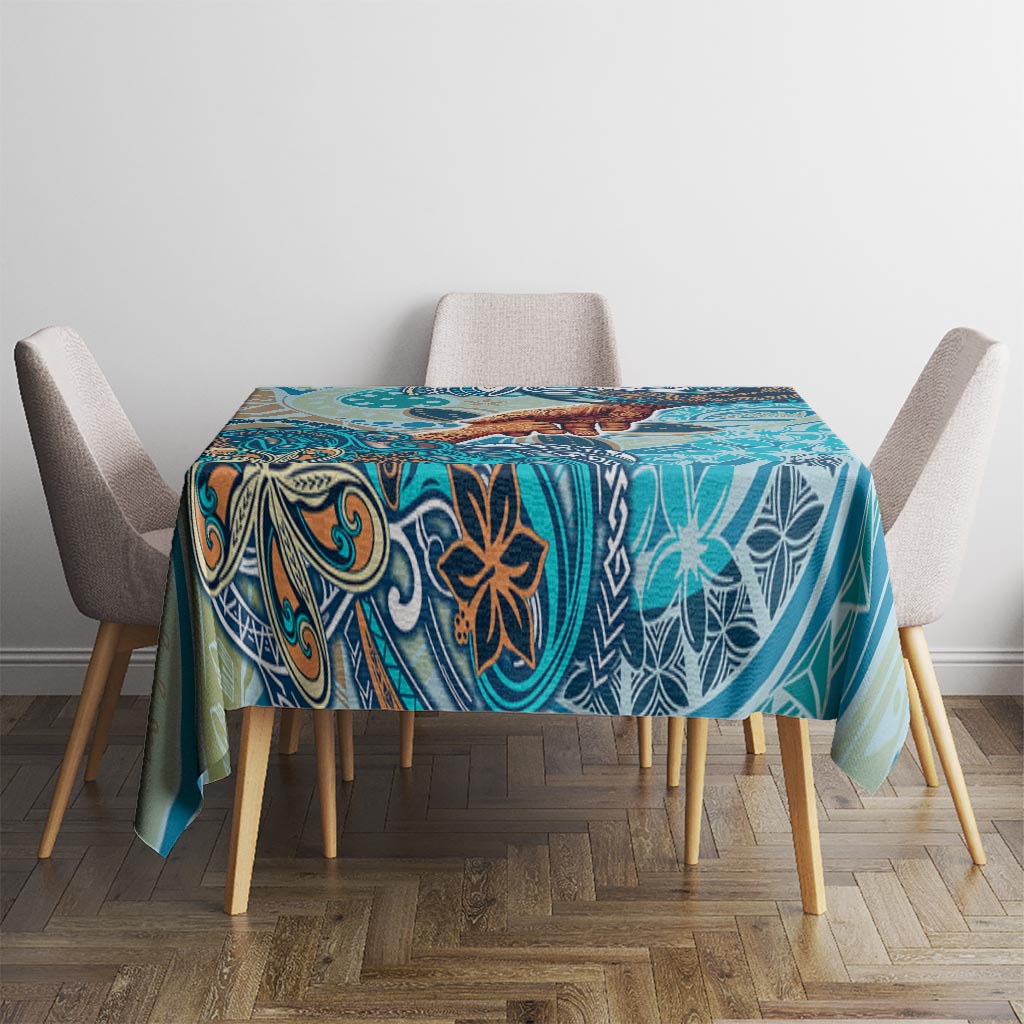 Hand In Hand Father's Day Polynesian Tablecloth Tribal Flower Pattern DT02 - Polynesian Pride