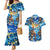 Hawaii Father's Day Couples Matching Mermaid Dress and Hawaiian Shirt The Surfing Dad Polynesian Tattoo