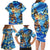 Hawaii Father's Day Family Matching Long Sleeve Bodycon Dress and Hawaiian Shirt The Surfing Dad Polynesian Tattoo