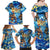 Hawaii Father's Day Family Matching Off Shoulder Maxi Dress and Hawaiian Shirt The Surfing Dad Polynesian Tattoo