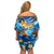 Hawaii Father's Day Family Matching Off Shoulder Short Dress and Hawaiian Shirt The Surfing Dad Polynesian Tattoo