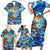 Hawaii Father's Day Family Matching Short Sleeve Bodycon Dress and Hawaiian Shirt The Surfing Dad Polynesian Tattoo