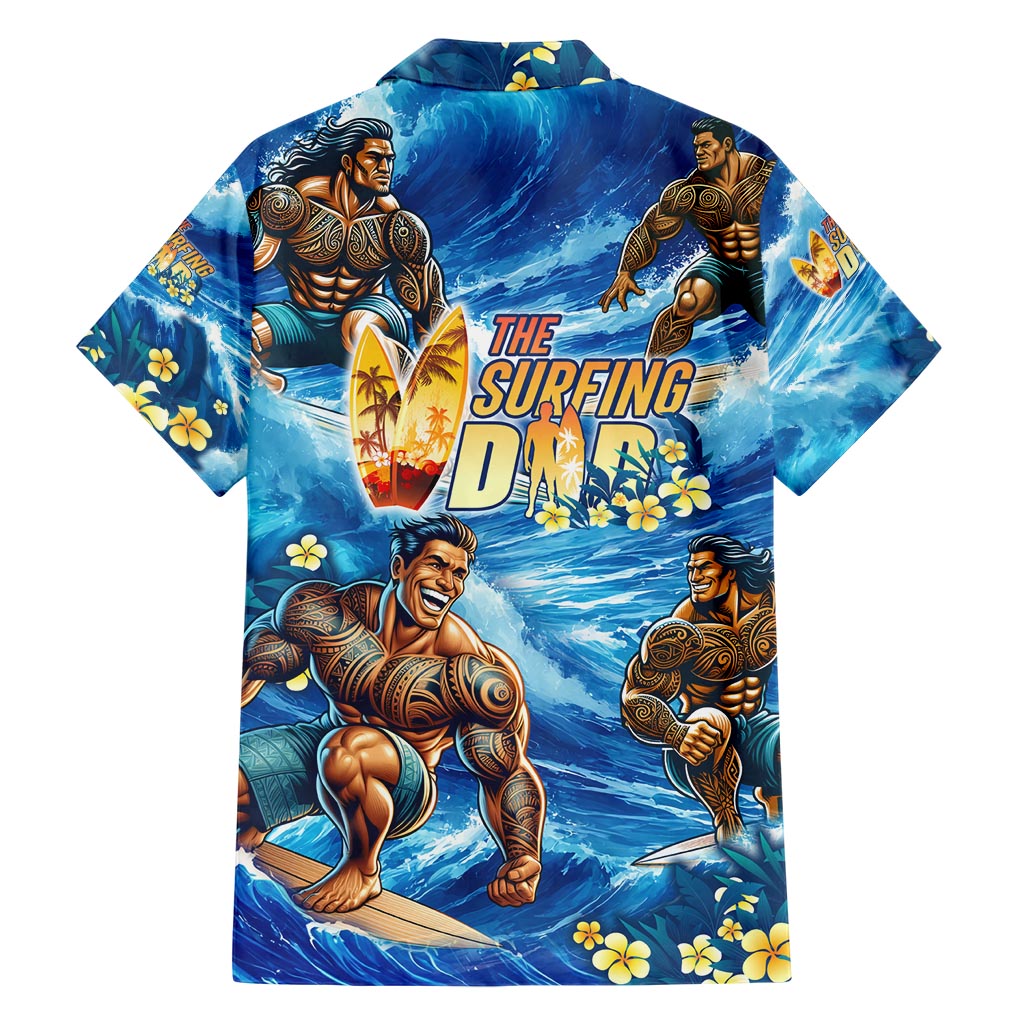 Hawaii Father's Day Hawaiian Shirt The Surfing Dad Polynesian Tattoo DT02 - Polynesian Pride