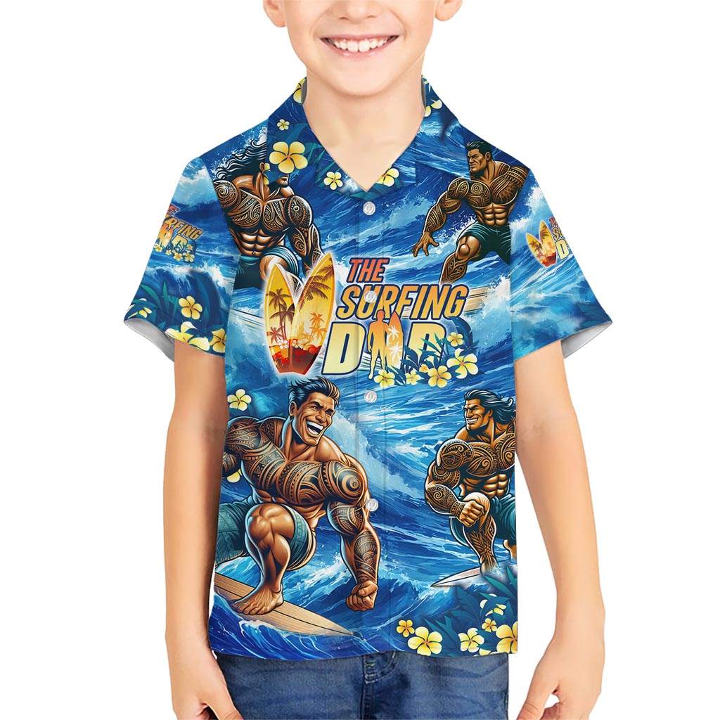Hawaii Father's Day Hawaiian Shirt The Surfing Dad Polynesian Tattoo DT02 - Polynesian Pride