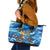 Hawaii Father's Day Leather Tote Bag The Surfing Dad Polynesian Tattoo