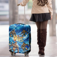 Hawaii Father's Day Luggage Cover The Surfing Dad Polynesian Tattoo