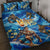 Hawaii Father's Day Quilt Bed Set The Surfing Dad Polynesian Tattoo