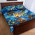 Hawaii Father's Day Quilt Bed Set The Surfing Dad Polynesian Tattoo