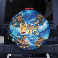 Hawaii Father's Day Spare Tire Cover The Surfing Dad Polynesian Tattoo DT02 - Polynesian Pride