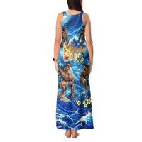 Hawaii Father's Day Tank Maxi Dress The Surfing Dad Polynesian Tattoo DT02 - Polynesian Pride