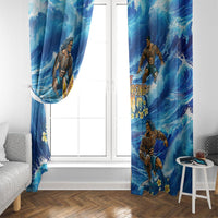 Hawaii Father's Day Window Curtain The Surfing Dad Polynesian Tattoo DT02 - Polynesian Pride