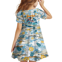 Hawaii Father's Day It's Surfing Time Family Matching Off The Shoulder Long Sleeve Dress and Hawaiian Shirt Aloha L Makuakane DT02 - Polynesian Pride