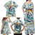 Hawaii Father's Day It's Surfing Time Family Matching Off Shoulder Maxi Dress and Hawaiian Shirt Aloha Lā Makuakane