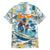 Hawaii Father's Day It's Surfing Time Family Matching Off Shoulder Short Dress and Hawaiian Shirt Aloha Lā Makuakane