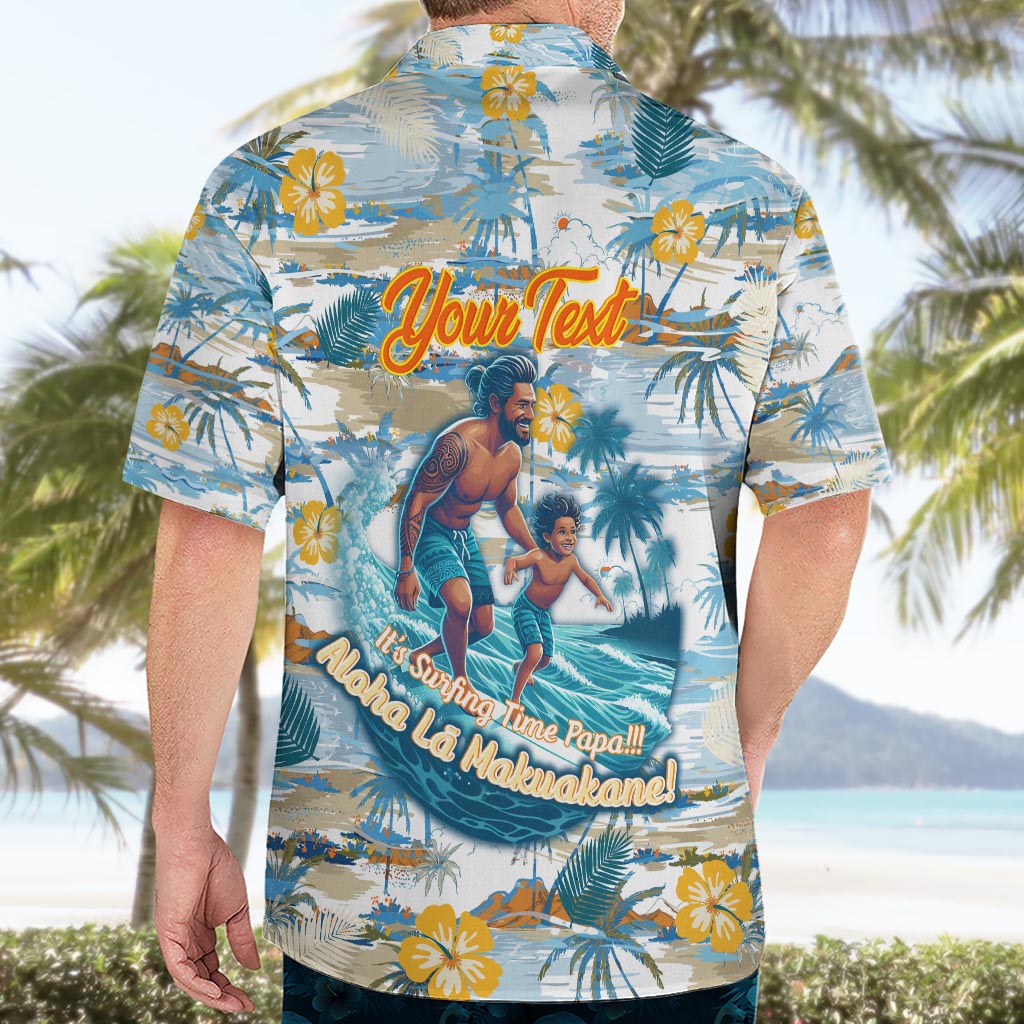 Hawaii Father's Day It's Surfing Time Hawaiian Shirt Aloha L Makuakane DT02 - Polynesian Pride