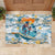 Hawaii Father's Day It's Surfing Time Rubber Doormat Aloha Lā Makuakane