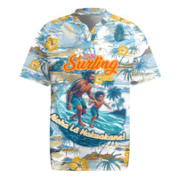 Hawaii Father's Day It's Surfing Time Rugby Jersey Aloha L Makuakane DT02 Blue - Polynesian Pride