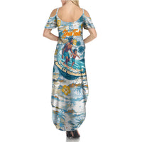 Hawaii Father's Day It's Surfing Time Summer Maxi Dress Aloha L Makuakane DT02 - Polynesian Pride