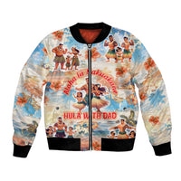 Hawaii Father's Day Bomber Jacket Hula With Dad DT02 Unisex Art - Polynesian Pride