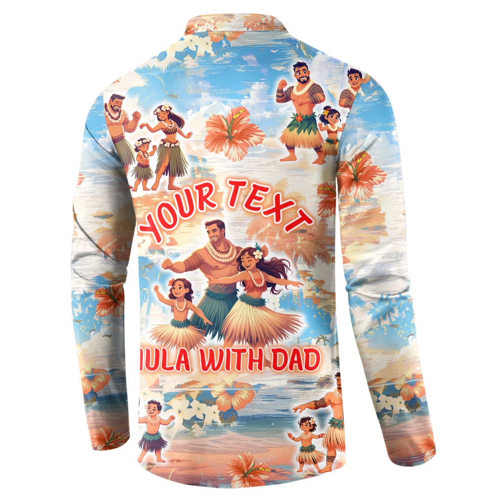 Hawaii Father's Day Button Sweatshirt Hula With Dad DT02 - Polynesian Pride